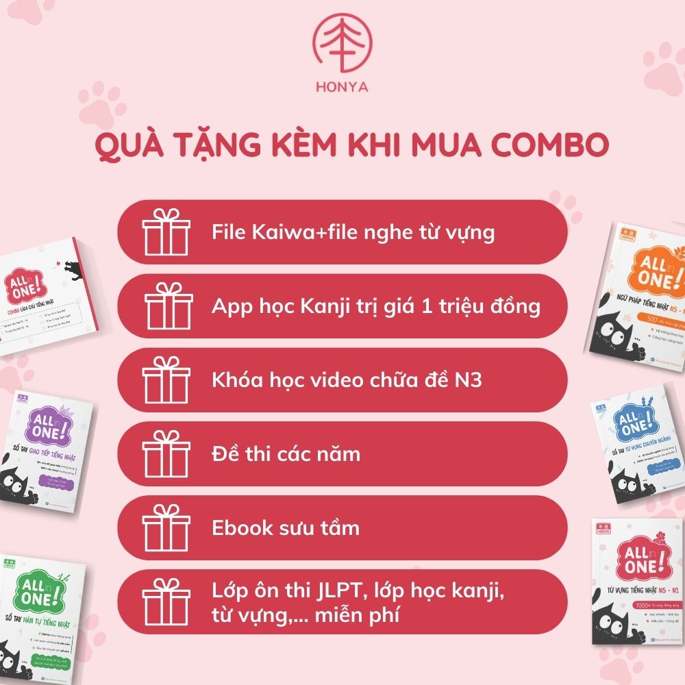 COMBO LÀM CHỦ TIẾNG NHẬT N5-N1 - ALL IN ONE (8900 Yên)