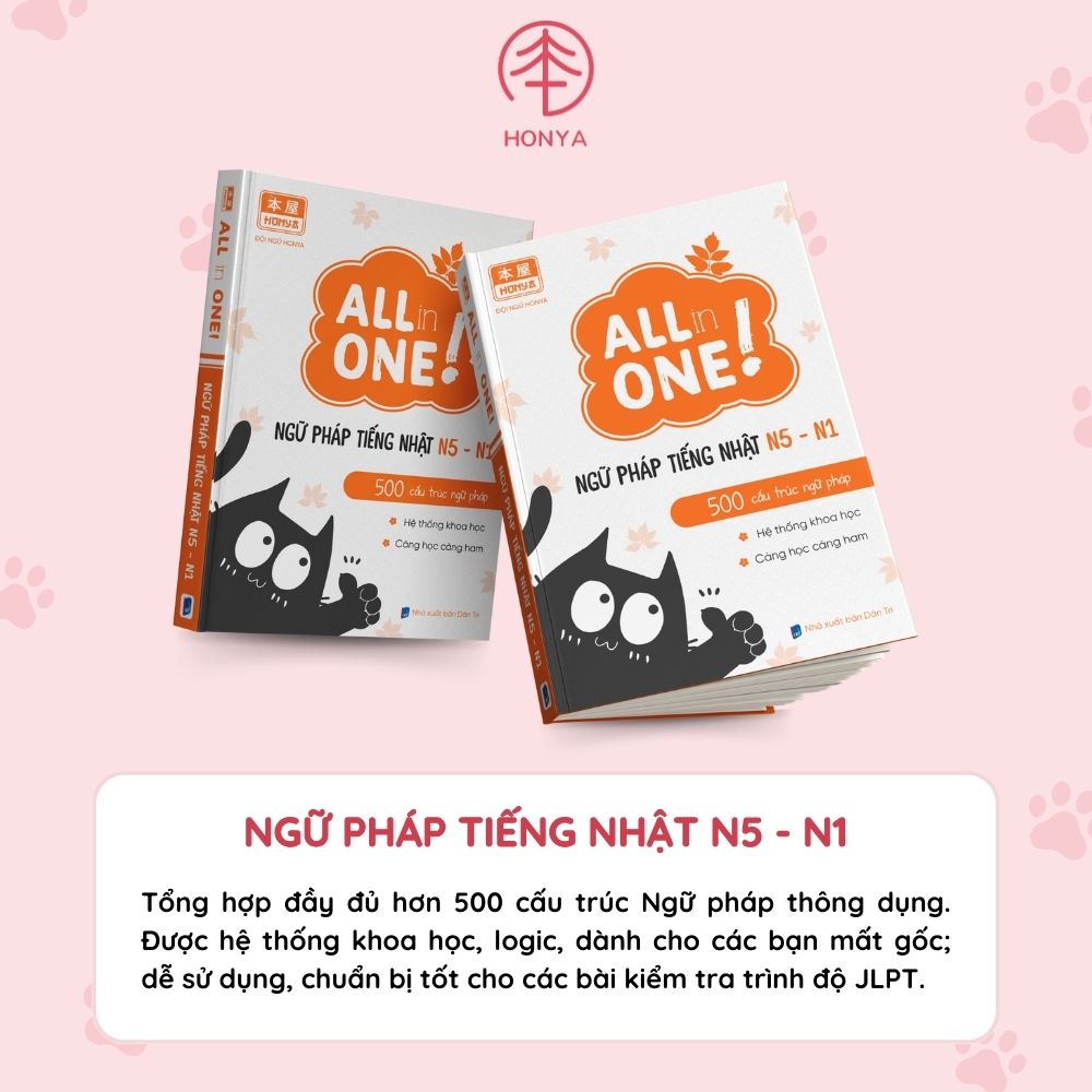 TỔNG HỢP NGỮ PHÁP TIẾNG NHẬT N5 - N1 (3350 Yên)