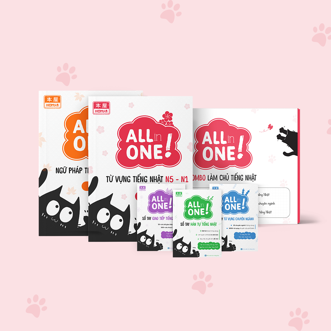 COMBO LÀM CHỦ TIẾNG NHẬT N5-N1 - ALL IN ONE