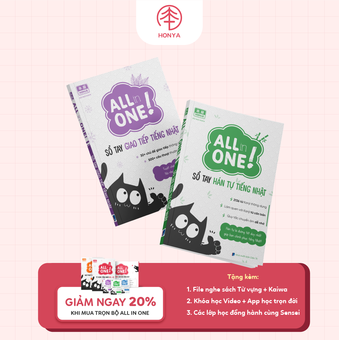 COMBO SỔ TAY GIAO TIẾP - SỔ TAY HÁN TỰ