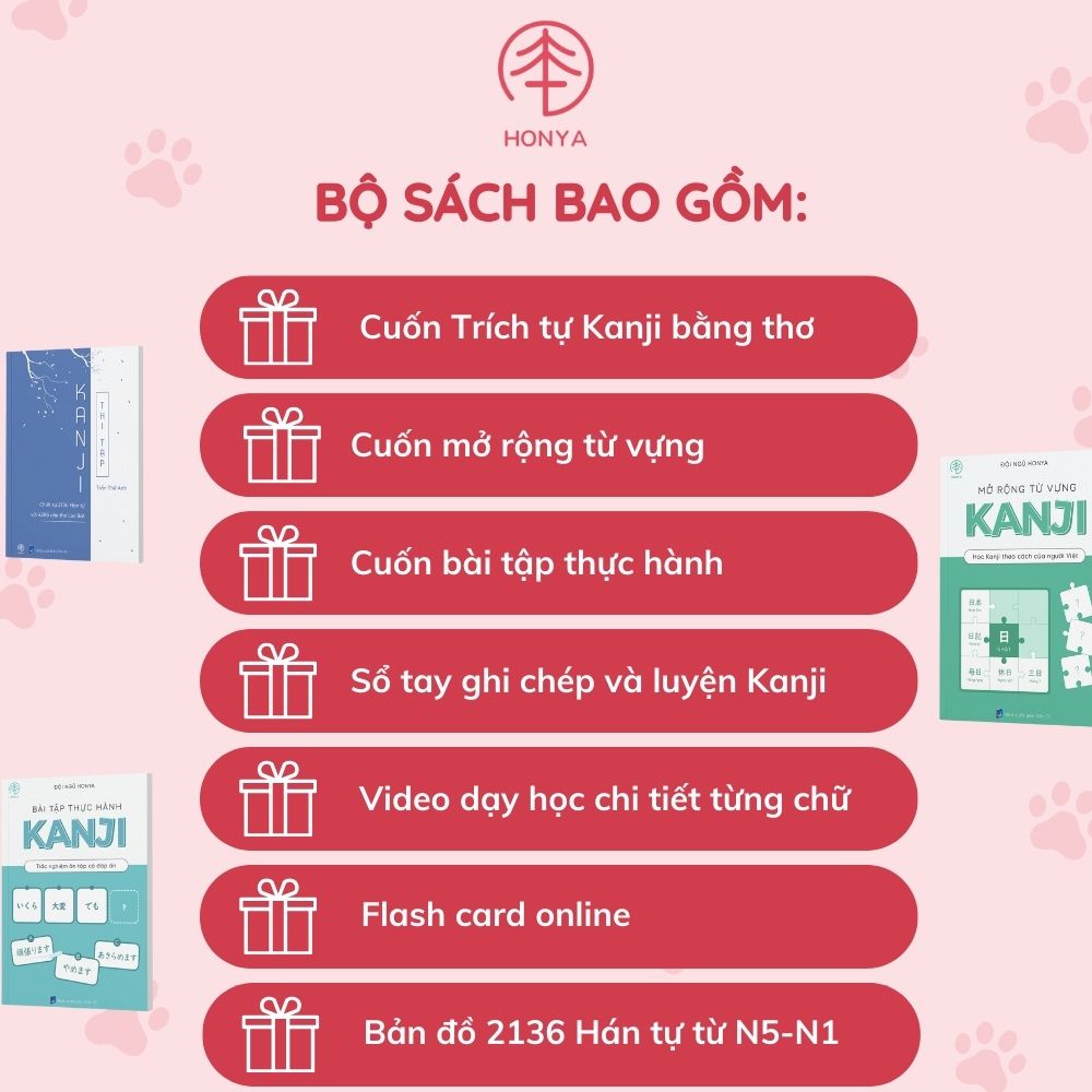 COMBO GIÁO TRÌNH KANJI THI TẬP (6900 Yên)