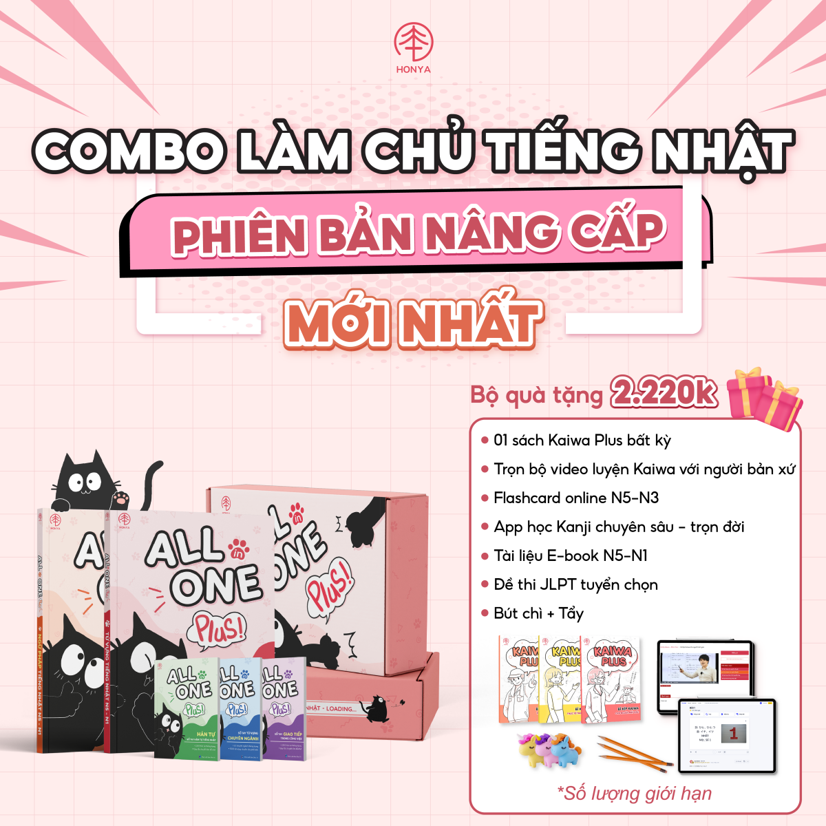 COMBO LÀM CHỦ TIẾNG NHẬT N5-N1 - ALL IN ONE